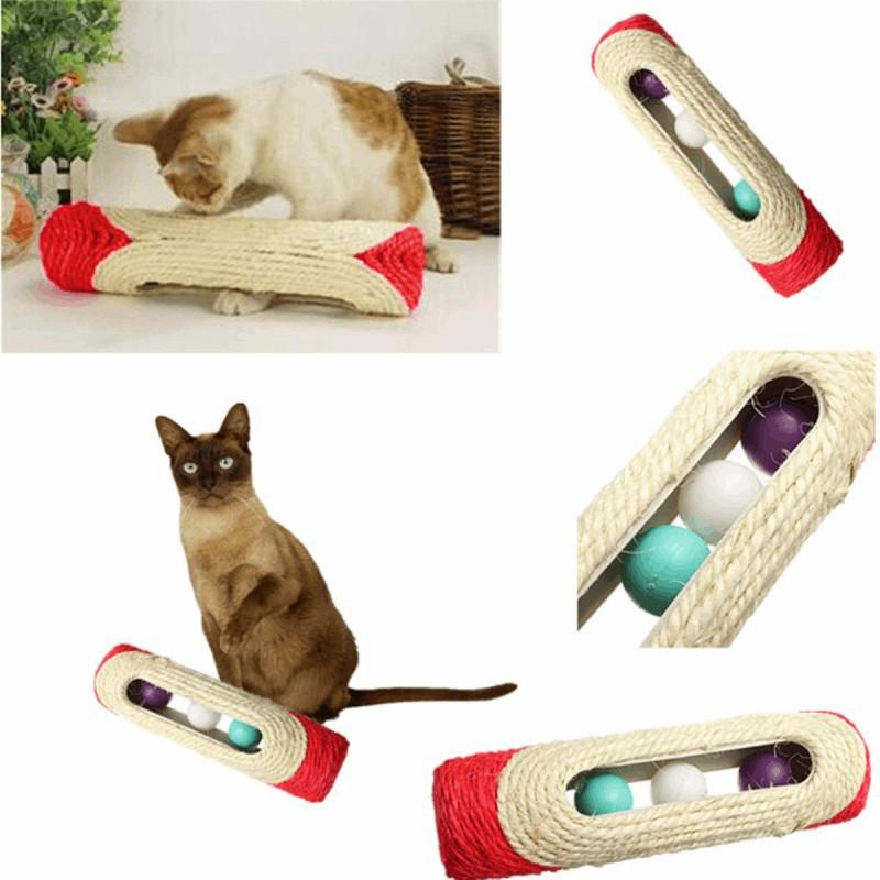 3 Trapped Ball Rolling Scratching Kitten Toy Cat Toys Pet Clever 