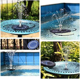 3.5W DIY Solar Fountain Pump for Water Feature Outdoor Solar Bird Bath Fountain Pump with Multiple Nozzles Fountain Pump Pet Clever 
