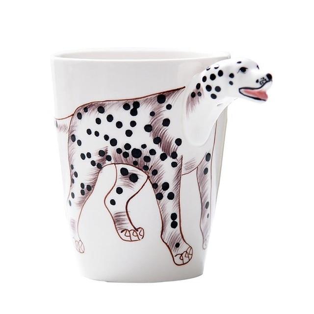 3D Animal Shape Mugs Other Pets Design Mugs Pet Clever Spotty Dog 
