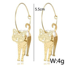 3D Cat Hoop Earrings Cat Design Accessories Pet Clever 