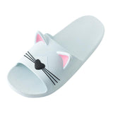 3D Cat Indoors Slippers Cat Design Accessories Pet Clever Green 35 