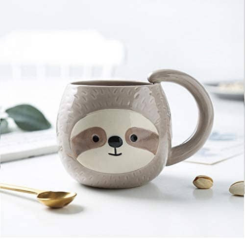 3D Ceramic Drinkware for Sloth Lovers Other Pets Design Mugs Pet Clever 