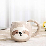 3D Ceramic Drinkware for Sloth Lovers Other Pets Design Mugs Pet Clever 