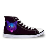 3D Cute Canvas Galaxy Angry Cat Cat Design Footwear Pet Clever US 5 - EU35 -UK3 