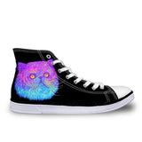 3D Cute Canvas Galaxy Cat Cat Design Footwear Pet Clever Galaxy Cat F 