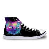 3D Cute Canvas Galaxy Cat Cat Design Footwear Pet Clever 