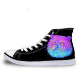 3D Cute Canvas Galaxy Cat Cat Design Footwear Pet Clever 