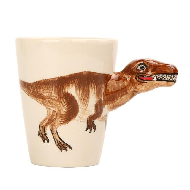 3D Dinosaur Mug ﻿ Other Pets Design Mugs Pet Clever tyrannosaurus 