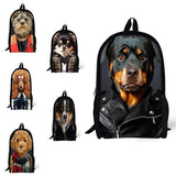 3D Dog Backpack Bag Dog Design Bags Pet Clever 