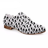 3D Fashion Leather Cat Prints Shoes Spring Cat Design Footwear Pet Clever 