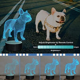 3D French Bulldog Night Light Home Decor Dogs Pet Clever 