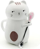 3D Funny Cat Mug with Stirring Spoon and Lid Cat Design Accessories Pet Clever 