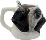 3D Hand Painted Dog Coffee Tea Ceramic Mug (Pug) Other Pets Design Mugs Pet Clever 
