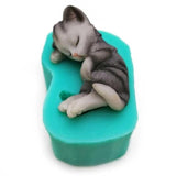 3D Kitten Fondant Cake Mold Home Decor Cats Pet Clever E 