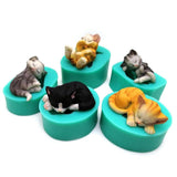 3D Kitten Fondant Cake Mold Home Decor Cats Pet Clever 