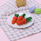 3Pcs Carrot Shaped Rabbit Chew Bite Toys Rabbits Pet Clever 