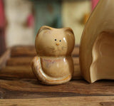 3pcs Cute Cat Family Figurines Cat Design Accessories Pet Clever 