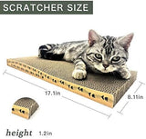 3PCS Reversible Corrugated Cardboard with Scratch Box Cat Pet Clever 