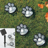 4 Cat Paws Solar Lights Home Decor Cats Pet Clever 