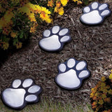 4 Cat Paws Solar Lights Home Decor Cats Pet Clever 
