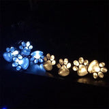 4 Cat Paws Solar Lights Home Decor Cats Pet Clever 