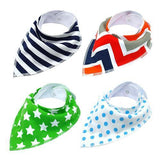 4pcs Adjustable Puppy Cat Bandana Collars Scarfs Pet Clever Green 