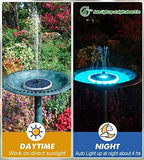 4W Solar Powered Bird Bath Fountains with 8 Nozzles Fountain Pump Pet Clever 