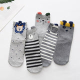 5 Pairs 3D Animal Print Socks Dog Design Accessories Pet Clever 2 
