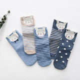 5 Pairs 3D Animal Print Socks Dog Design Accessories Pet Clever 5 