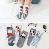 5 Pairs 3D Animal Print Socks Dog Design Accessories Pet Clever 10 