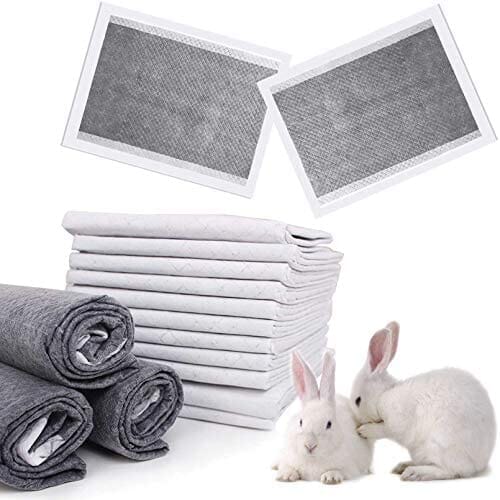 50PCS All-Absorb Black Carbon Odor-Control Bunny Training Accessories with Quick-Dry Surface Hamster Pet Clever 