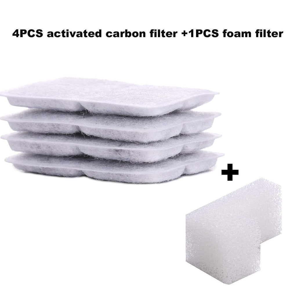 5PCs Filters For Pet Clever Drinking Fountain Cat Bowls & Fountains Pet Clever 5Pcs Replacement Filters 