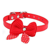 6 Colors Leather Collar For Cats Cat Care & Grooming Pet Clever S Red 