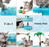 7-in-1 Automatic Interactive Kitten Toys Pack Cat Toys Pet Clever 