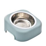 8 Degree Cervical Pet Bowl Dog Bowls & Feeders Pet Clever Blue 