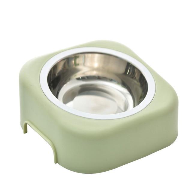 8 Degree Cervical Pet Bowl Dog Bowls & Feeders Pet Clever Green 