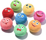 8 Pack Soft Stuffed Plush Balls with Squeakers Dog Toys Pet Clever 