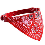 Adjustable Pet Collar Bandana - 5 Colors Cat Care & Grooming Pet Clever Red S 