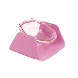 Adjustable Pet Feeder Bowl Cat Bowls & Fountains Pet Clever Pink 