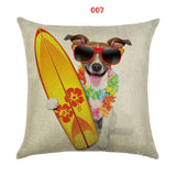 Adorable Dog Print Cushion Cover Dog Design Pillows Pet Clever 