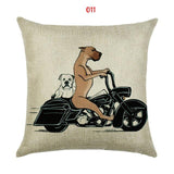 Adorable Dog Print Cushion Cover Dog Design Pillows Pet Clever 011 