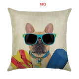 Adorable Dog Print Cushion Cover Dog Design Pillows Pet Clever 003 