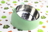 Adorable Pet Feeder Bowl Pet Clever Pet Clever Green 
