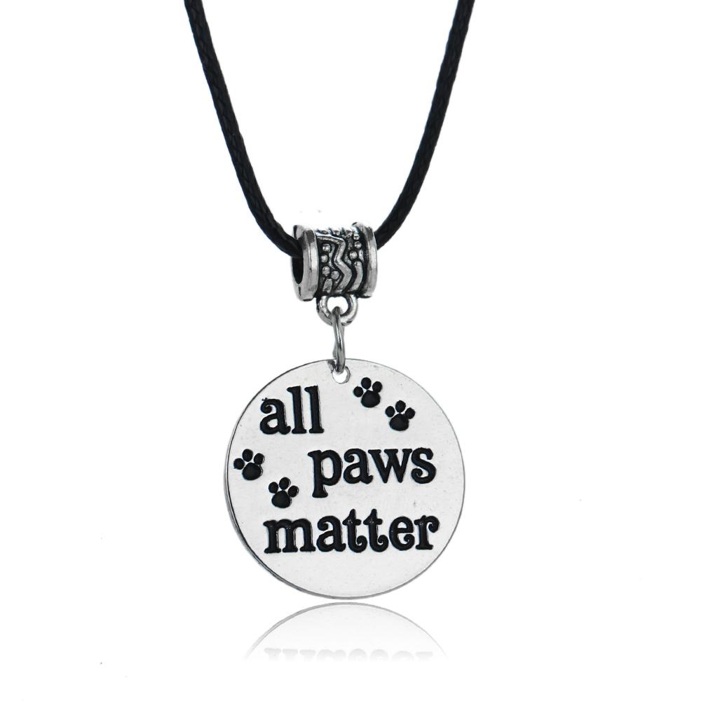 All Paws Matter Necklace Cat Design Accessories Pet Clever 
