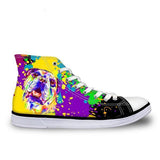 Amazing Colorful High Top Women 3D Dog Print Shoes Dog Design Footwear Pet Clever 15 5 