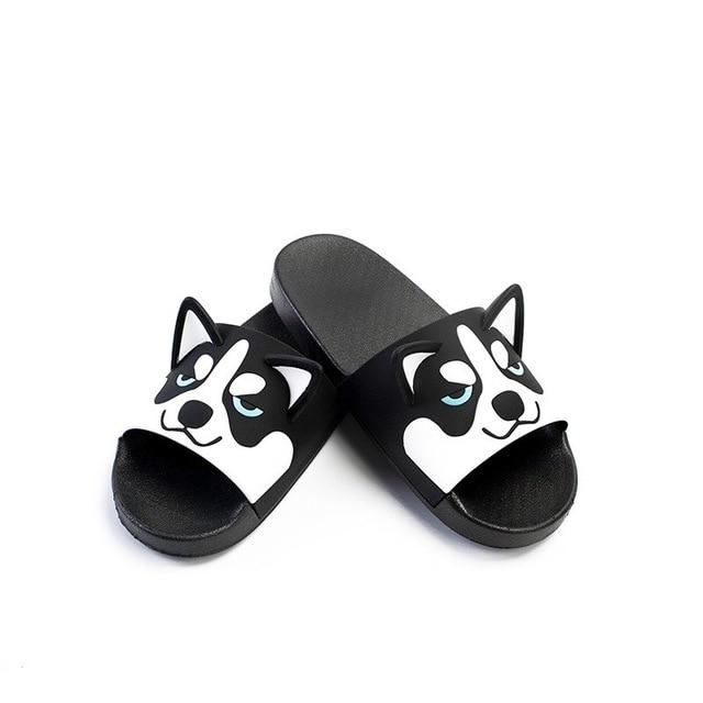 Animal Design Flip Flops Dog Design Footwear Pet Clever Dog 36 