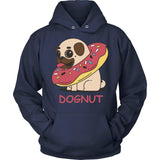 Animated Dognut Pug Design Hoodie T-shirt teelaunch Unisex Hoodie Navy S