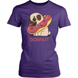 Animated Dognut Pug Design Shirt T-shirt teelaunch District Womens Shirt Purple XS