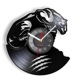 Arctic Cat Panther Wall Clock African Wild Life Animal Beast Predator Vinyl Record Wall Clock Other Pets Design Accessories Pet Clever Without LED 