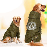 Army Green Cotton Padded Jacket Coat for Pets Clothes Pet Clever 